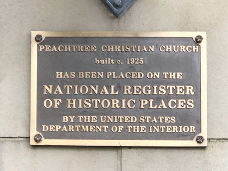 Peachtree Christian Church Marker image. Click for full size.