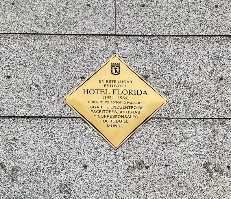 Hotel Florida Marker image. Click for full size.