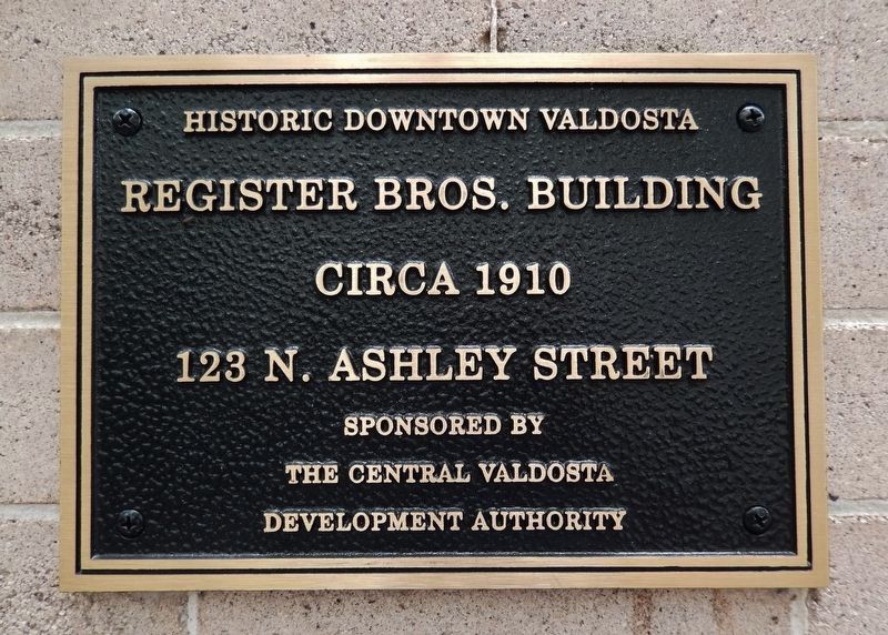 Register Brothers Building Marker image. Click for full size.