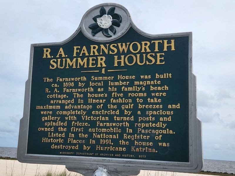 R.A. Farnsworth Summer Home Marker image. Click for full size.