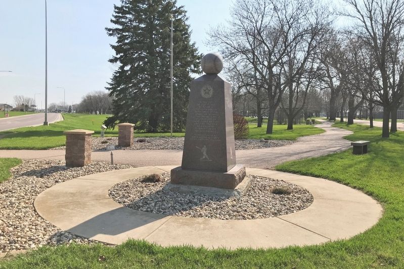 American Legion Junior Baseball Monument, from the west image. Click for full size.