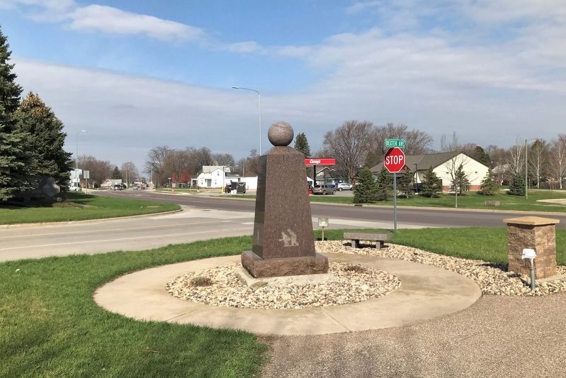 American Legion Junior Baseball Monument, from the east image. Click for full size.