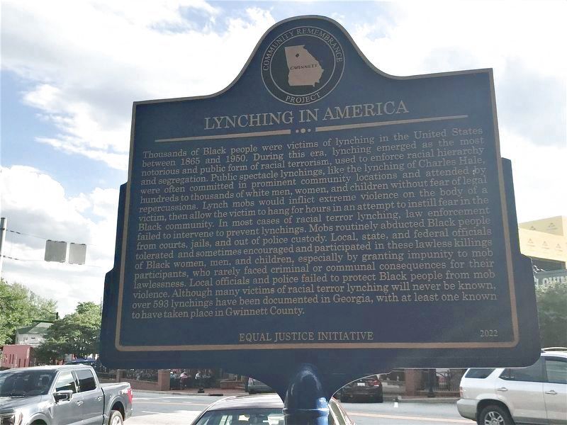 Lynching in America Marker image. Click for full size.