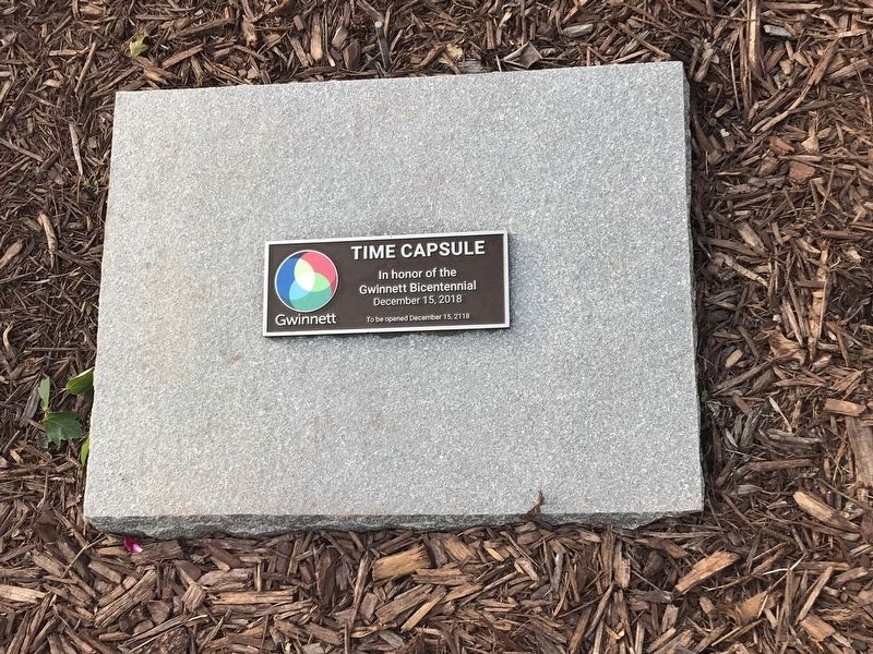 Gwinnett County Bicentennial Time Capsule Marker image. Click for full size.