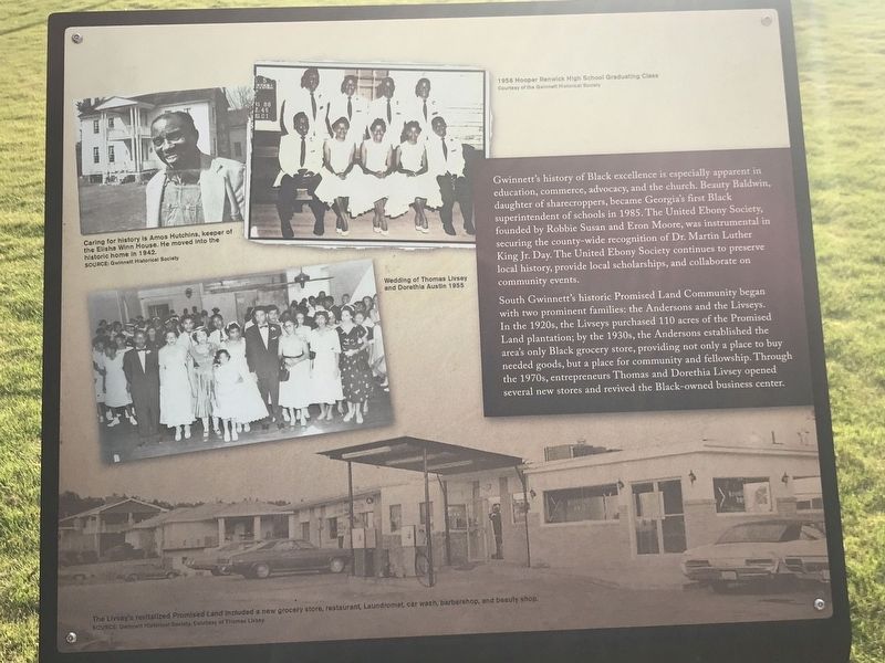 African American Roles in the Community Marker (right panel) image. Click for full size.