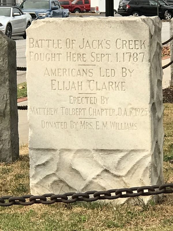 Battle of Jack's Creek Marker image. Click for full size.