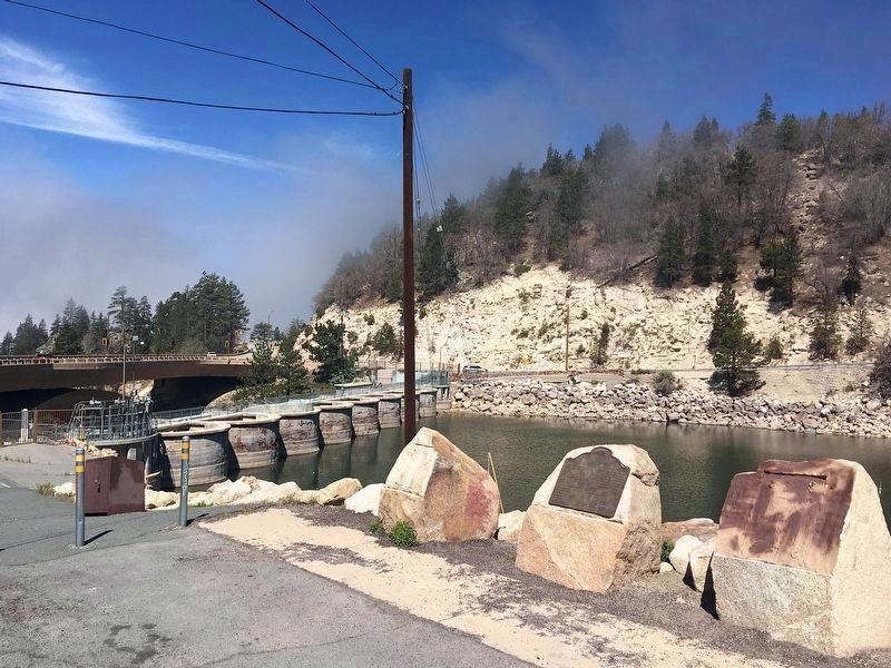 Dam and Marker image. Click for full size.