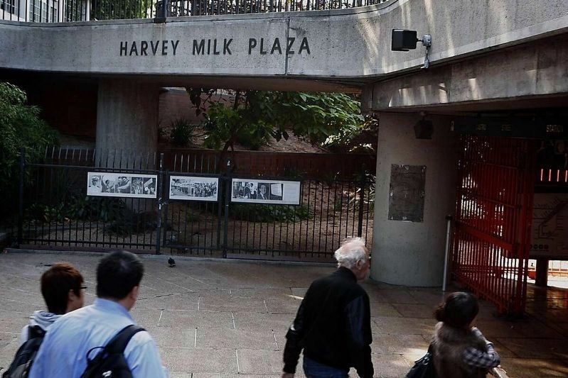 S.F. plaque honoring Harvey Milk is stolen; 2011. Click for more information. S.F. plaque honoring Harvey Milk is stolen; 2011 image. Click for more information.