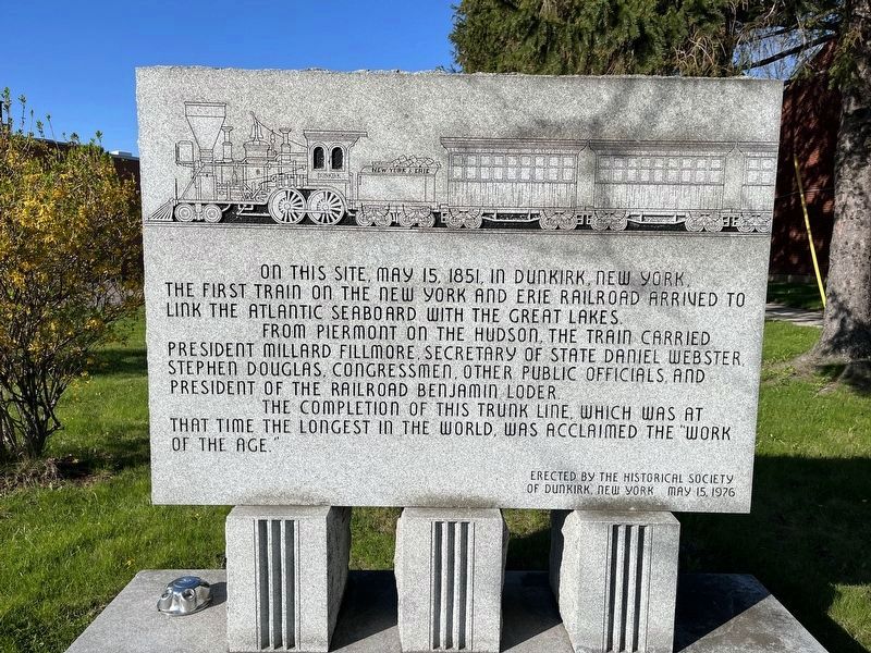 New York and Erie Railroad Marker image. Click for full size.