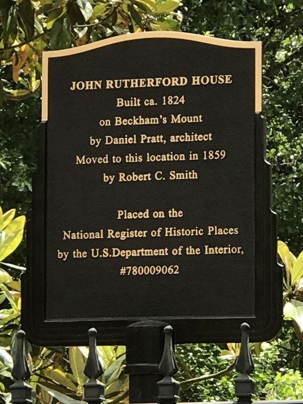 John Rutherford House Marker image. Click for full size.