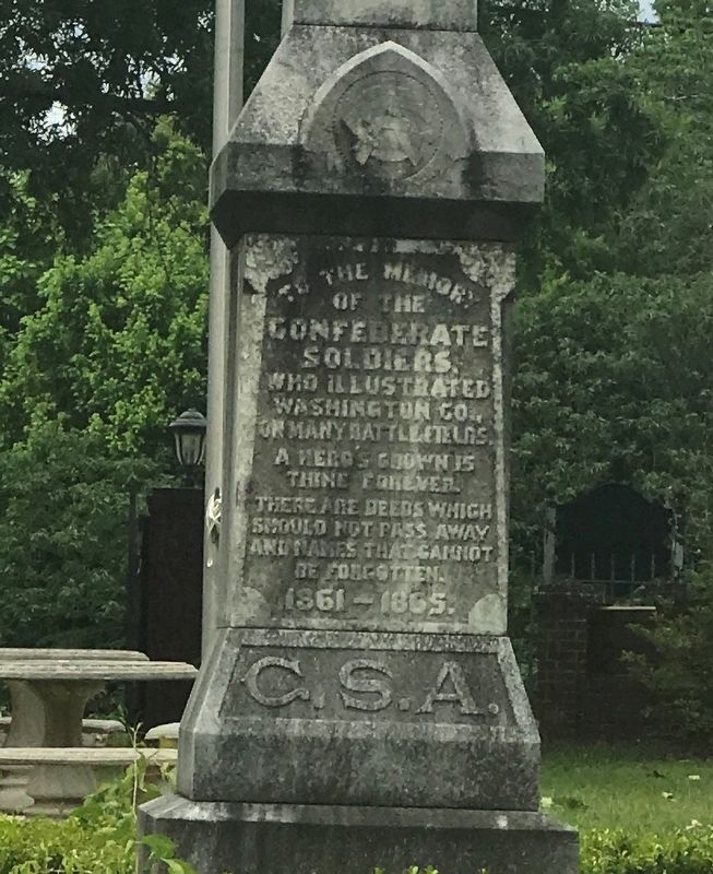 Washington County (GA) Confederate Memorial image. Click for full size.