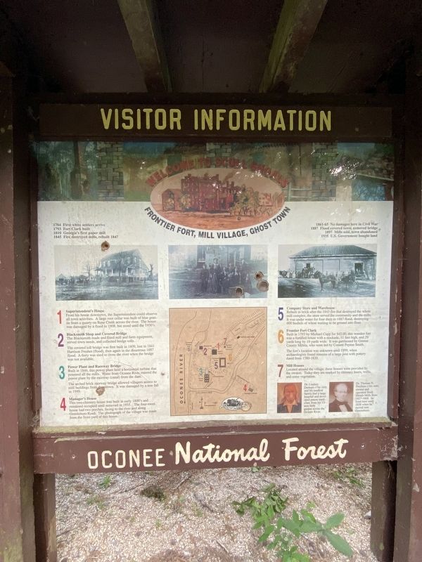 Frontier Fort, Mill Village, Ghost Town Marker image. Click for full size.