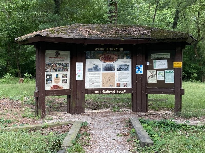 Frontier Fort, Mill Village, Ghost Town Marker image. Click for full size.