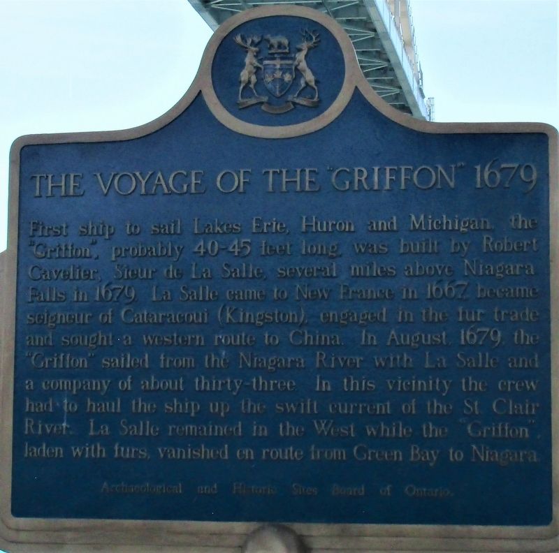 The Voyage of the Griffon 1679 Marker image. Click for full size.