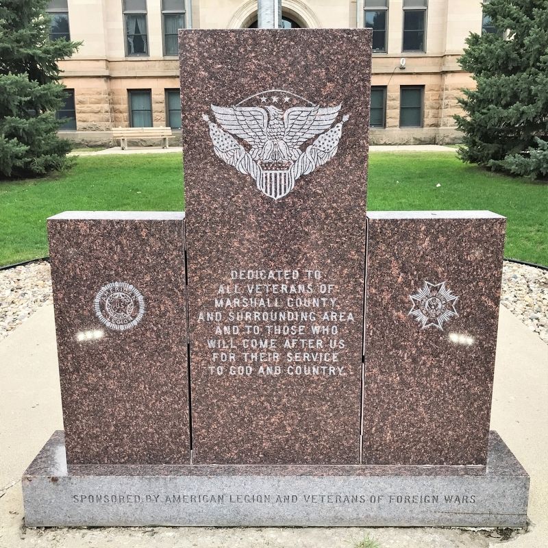 Marshall County Veterans Memorial image. Click for full size.