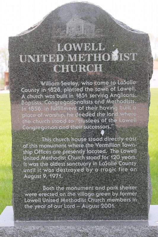 Lowell United Methodist Church Marker image. Click for full size.