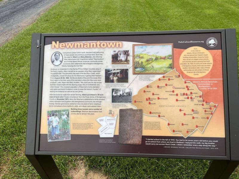 Newmantown Marker image. Click for full size.
