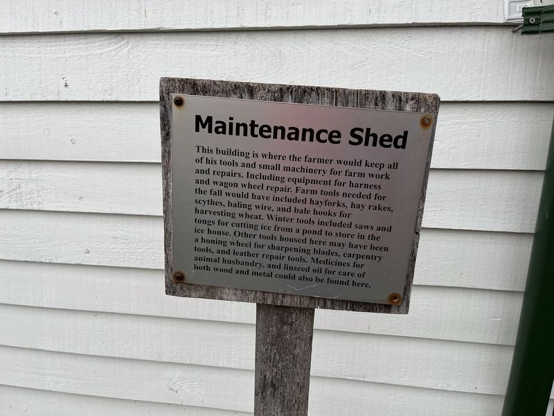 Maintenance Shed Marker. Click for full size. Maintenance Shed Marker image. Click for full size.