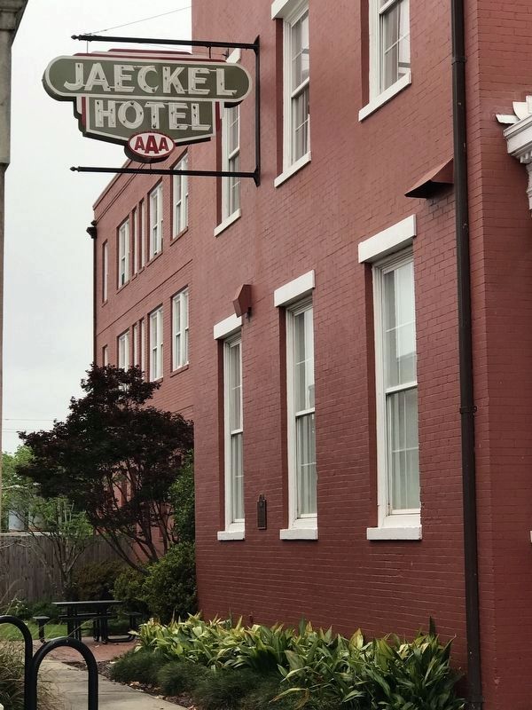 Jaeckel Hotel Marker image. Click for full size.