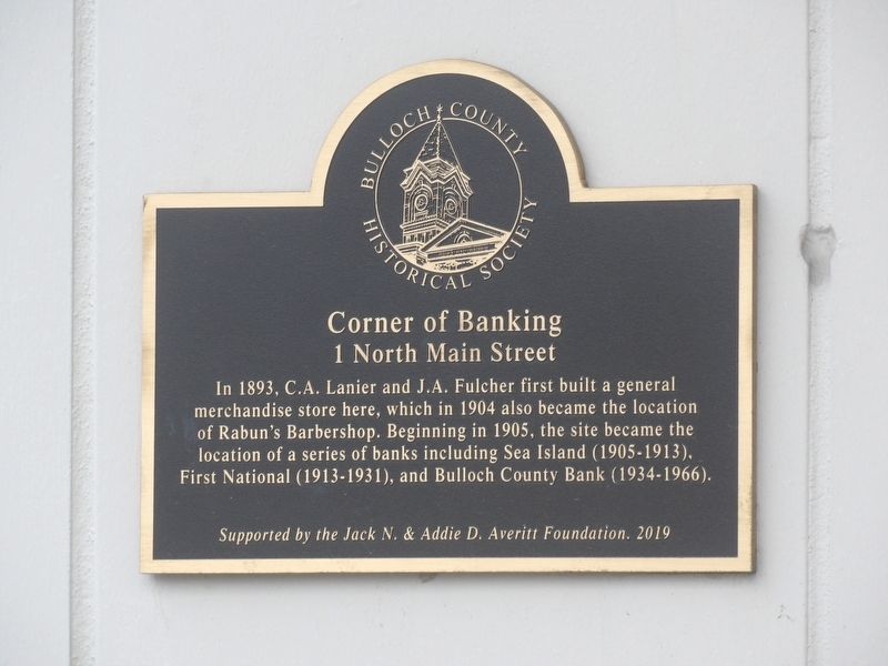 Corner of Banking Marker image. Click for full size.