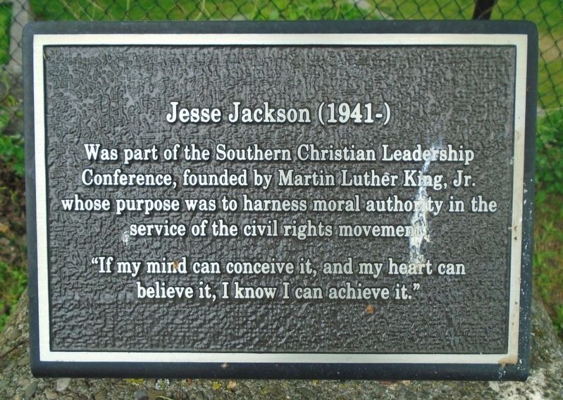 Jesse Jackson Marker image. Click for full size.