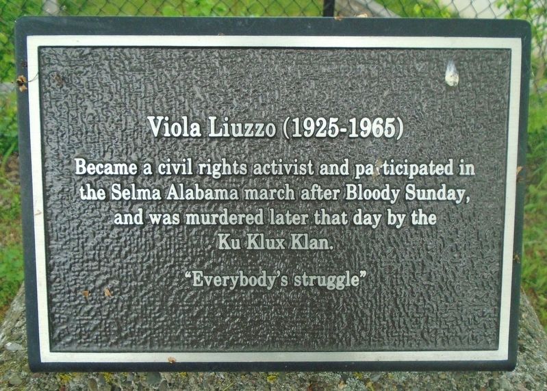 Viola Liuzzo Marker image. Click for full size.