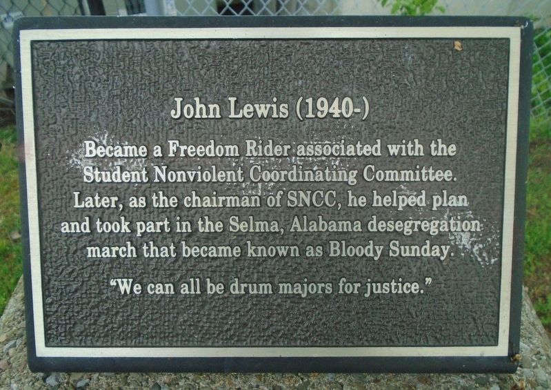 John Lewis Marker. Click for full size. John Lewis Marker image. Click for full size.