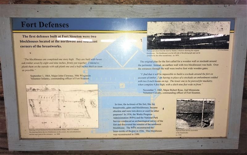 Marker Inside Blockhouse. Click for full size. Marker Inside Blockhouse image. Click for full size.