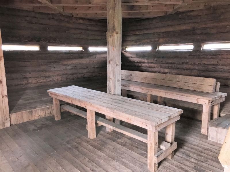 Blockhouse, first floor. Click for full size. Blockhouse, first floor image. Click for full size.
