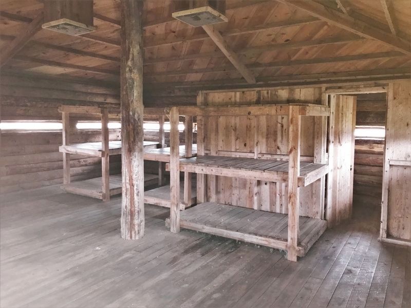 Blockhouse, second floor. Click for full size. Blockhouse, second floor image. Click for full size.