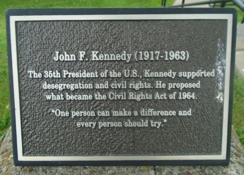 John F. Kennedy Marker image. Click for full size.