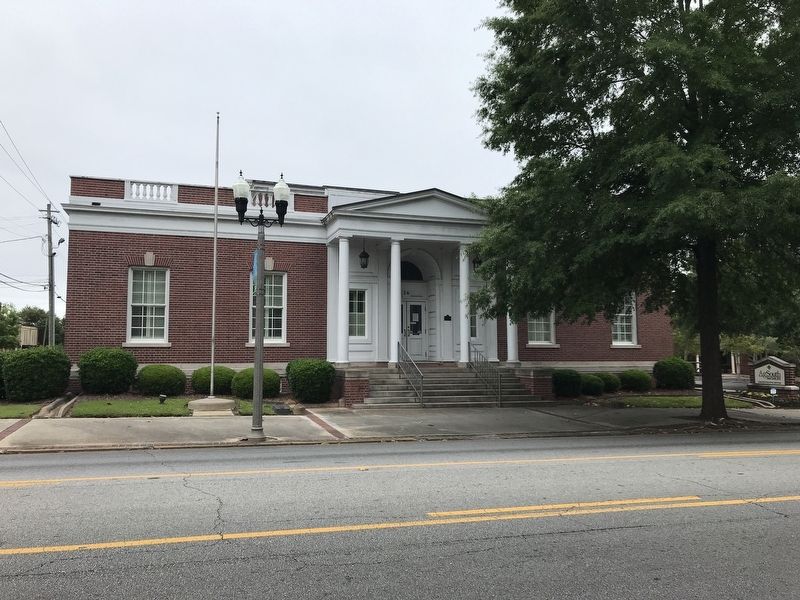 Old Statesboro Post Office Marker. Click for full size. Old Statesboro Post Office Marker image. Click for full size.