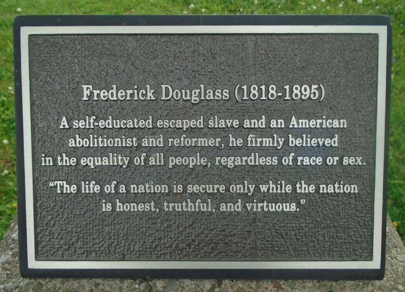 Frederick Douglass Marker image. Click for full size.