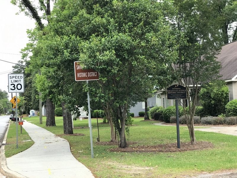 Savannah Avenue Historic District Marker image. Click for full size.