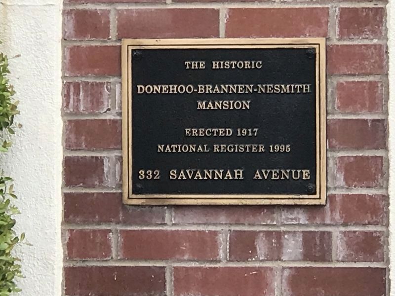 Donehoo-Brannen-NeSmith Mansion Marker. Click for full size. Donehoo-Brannen-NeSmith Mansion Marker image. Click for full size.