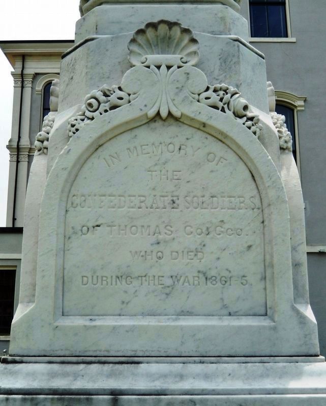 Thomas County Confederate Monument<br>(<i>north face</i>) image. Click for full size.