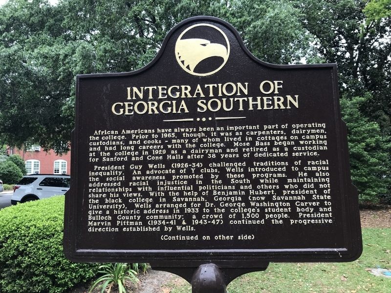 Integration of Georgia Southern Marker (side A) image. Click for full size.