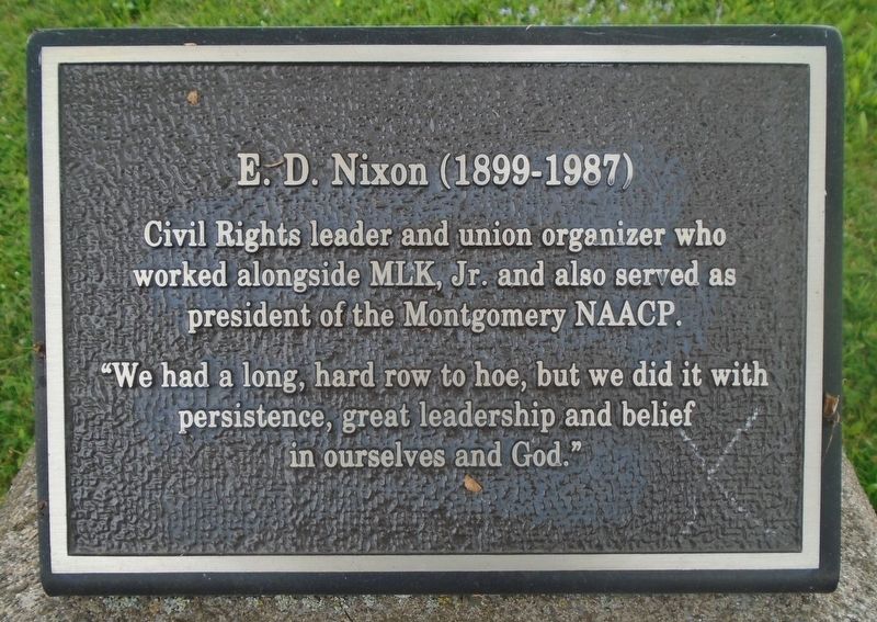 E. D. Nixon Marker image. Click for full size.