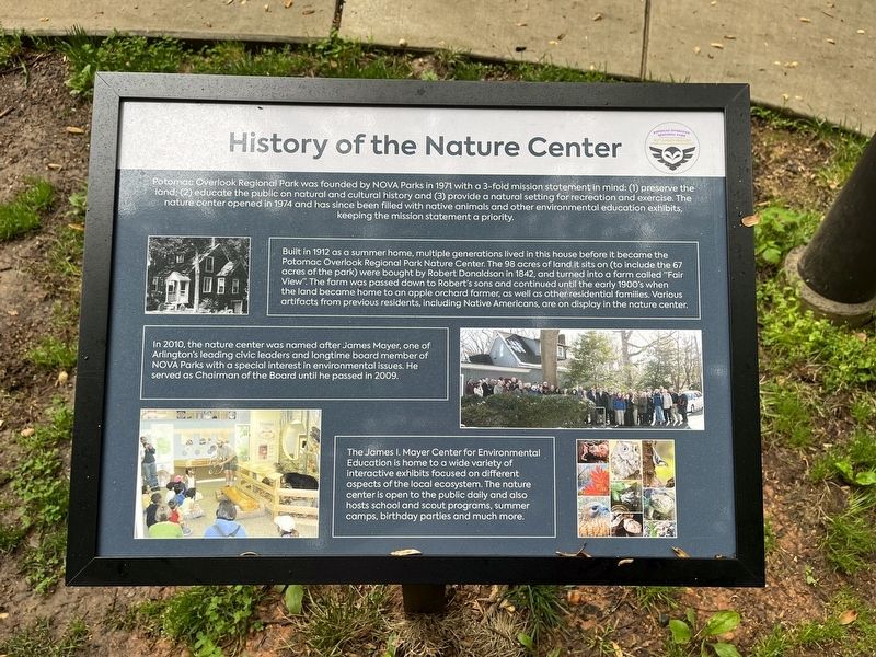 History of the Nature Center Marker image. Click for full size.