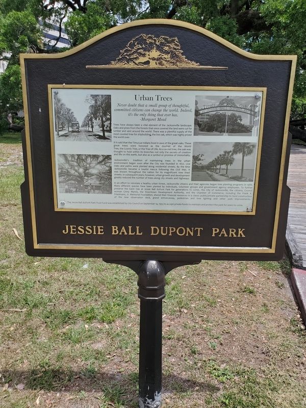 Jessie Ball DuPont Park Marker image. Click for full size.