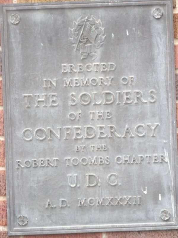 Confederate memorial plaque image. Click for full size.