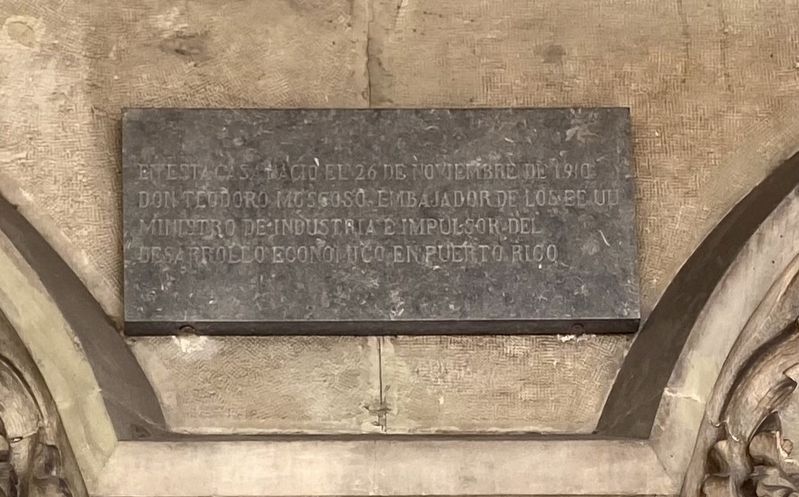 Teodoro Moscoso Marker. Click for full size. Teodoro Moscoso Marker image. Click for full size.