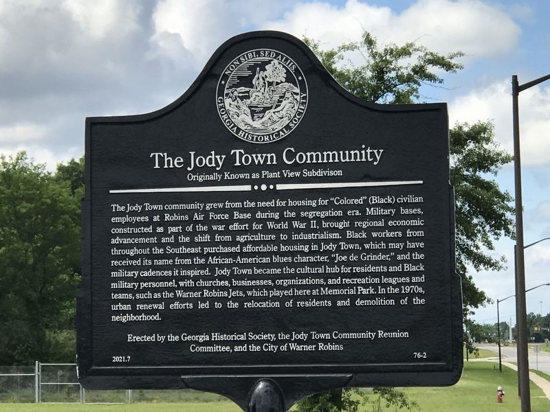 The Jody Town Community Marker image. Click for full size.