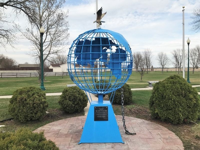 Watertown Veterans Memorial Globe image. Click for full size.