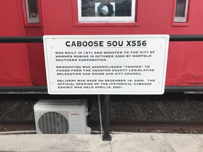 Caboose SOU X556 Marker. Click for full size. Caboose SOU X556 Marker image. Click for full size.