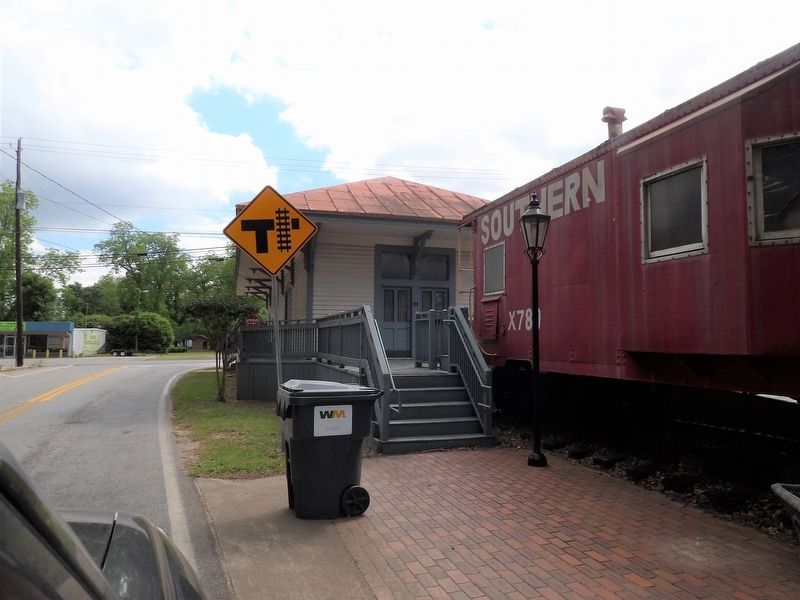 Byron Depot Marker. Click for full size. Byron Depot Marker image. Click for full size.