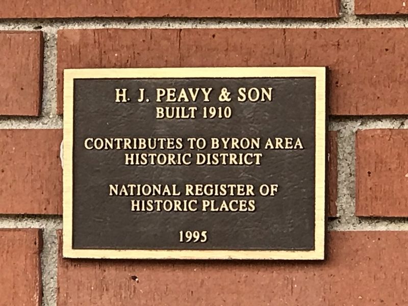 H.J. Peavy & Son Marker. Click for full size. H.J. Peavy & Son Marker image. Click for full size.