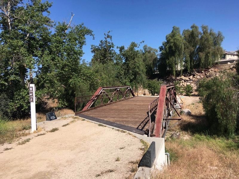 Plunge Creek Bridge and Marker image. Click for full size.