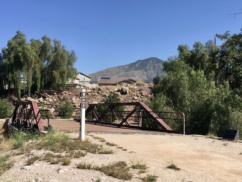 Plunge Creek Bridge and Marker image. Click for full size.