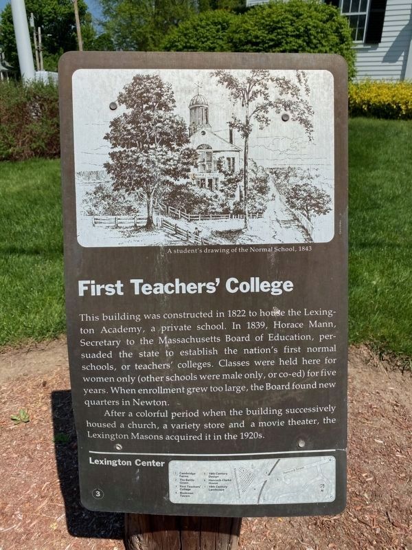 First Teachers' College Marker. Click for full size. First Teachers' College Marker image. Click for full size.